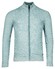 Baileys Cardigan Zip Allover Plated Two-Tone Jacquard Cardigan Sky Blue Melange