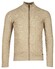 Baileys Cardigan Zip Allover Plated Two-Tone Jacquard Cardigan Taupe
