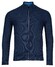 Baileys Cardigan Zip Allover Structure Cardigan Dark Blue