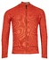 Baileys Cardigan Zip Allover Structure Vest Red Earth
