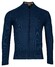 Baileys Cardigan Zip Allover Texture Vest Dark Blue
