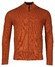 Baileys Cardigan Zip Allover Texture Vest Red Earth