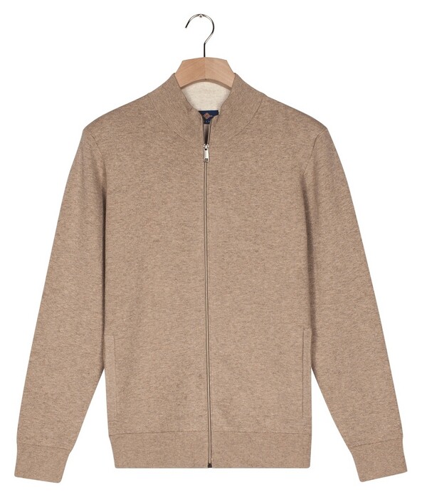 Baileys Cardigan Zip Cotton Cashmere Vest Kitt