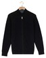Baileys Cardigan Zip Cotton Cashmere Vest Navy