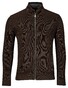 Baileys Cardigan Zip Fine Structure Knit Vest Dark Brown