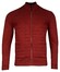 Baileys Cardigan Zip Front Uni Color Multi Structure Knit Vest Deep Red