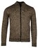Baileys Cardigan Zip Lined Allover 2 Color Knit Vest Bruin