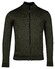 Baileys Cardigan Zip Lined Allover 2 Color Knit Vest Donker Groen