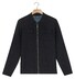 Baileys Cardigan Zip Polo Collar Double Chestpocket Cotton Cashmere Vest Navy