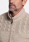 Baileys Cardigan Zip Single Knit Top Cable Knit Vest Beige