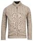 Baileys Cardigan Zip Single Knit Top Cable Knit Vest Beige