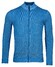 Baileys Cardigan Zip Two-Tone Structure Jacquard Vest Bright Cobalt