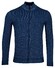 Baileys Cardigan Zip Two-Tone Structure Jacquard Vest Dark Blue