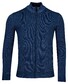 Baileys Cardigan Zip Two-Tone Structure Jacquard Vest Dark Blue