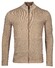 Baileys Cardigan Zip Two-Tone Structure Jacquard Vest Donker Zand