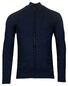 Baileys Combed Cotton Cardigan Zip Allover Structure Knit Vest Dark Blue