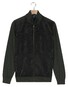 Baileys Cotton Cashmere Fullzip Front Corduroy Layer Inside Lining Vest Donker Groen
