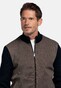 Baileys Cotton Cashmere Fullzip Front Soft Flanel Twill Vest Donker Taupe