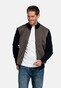 Baileys Cotton Cashmere Fullzip Front Soft Flanel Twill Vest Donker Taupe