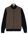 Baileys Cotton Cashmere Fullzip Front Soft Flanel Twill Vest Donker Taupe