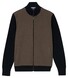 Baileys Cotton Cashmere Fullzip Front Soft Flanel Twill Vest Donker Taupe