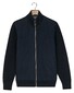 Baileys Cotton Cashmere Fullzip Front Soft Flanel Twill Vest Navy