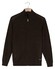Baileys Cotton Cashmere Lined Cardigan Zip Structure Knit Vest Dark Brown