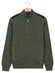Baileys Cotton Cashmere Lined Cardigan Zip Structure Knit Vest Donker Groen