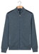 Baileys Cotton Cashmere Lined Cardigan Zip Structure Knit Vest Mid Denim Blue