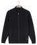 Baileys Cotton Cashmere Lined Cardigan Zip Structure Knit Vest Navy