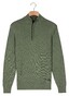 Baileys Cotton Half Zip Allover Two-Tone Trui Dark Forest