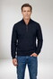 Baileys Cotton Sweatshirt Half Zip Pullover Navy