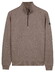 Baileys Cotton Sweatshirt Half Zip Trui Ash Grey