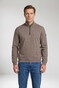 Baileys Cotton Sweatshirt Half Zip Trui Ash Grey