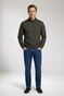 Baileys Cotton Sweatshirt Half Zip Trui Bladgroen
