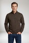 Baileys Cotton Sweatshirt Half Zip Trui Bruin