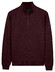 Baileys Cotton Sweatshirt Half Zip Trui Dark Cassis