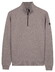 Baileys Cotton Sweatshirt Half Zip Trui Steel Grey