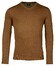 Baileys Cotton Uni V-Neck Single Knit Trui Choco Brown