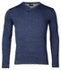 Baileys Cotton Uni V-Neck Single Knit Trui Dark Blue