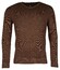 Baileys Cotton V-Neck Allover 2-Tone Trui Bruin