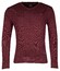 Baileys Cotton V-Neck Allover 2-Tone Trui Cerise