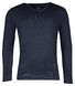 Baileys Cotton V-Neck Allover 2-Tone Trui Deep Denim Blue