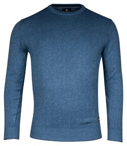 Baileys Crew Neck Allover 2-Tone Pullover Mid Blue