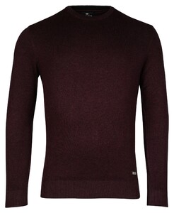 Baileys Crew Neck Allover 2-Tone Trui Aubergine