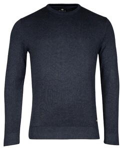 Baileys Crew Neck Allover 2-Tone Trui Deep Denim Blue
