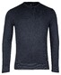 Baileys Crew Neck Allover 2-Tone Trui Deep Denim Blue