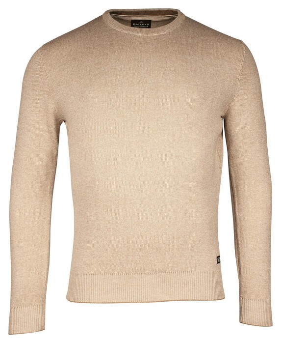 Baileys Crew Neck Allover 2-Tone Trui Kitt