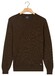 Baileys Crew Neck Allover Fine Two-Tone Texture Pullover Dark Brown