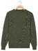 Baileys Crew Neck Allover Fine Two-Tone Texture Pullover Dark Green